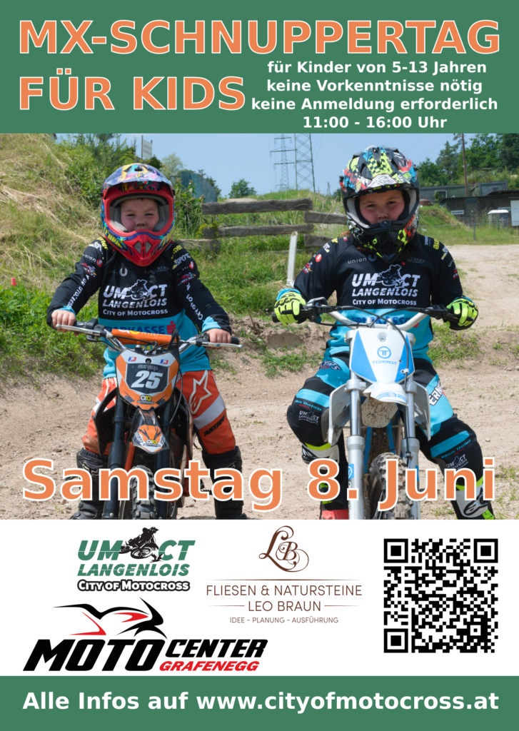 MX-Schnuppertag für Kids Samstag 8. Juni